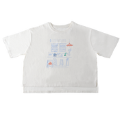 プリント×刺繡Tシャツ(ビッグシルエット)