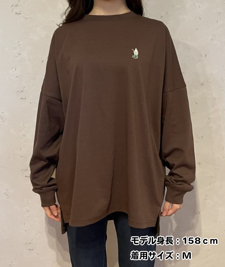 ぽかぽかbigロングＴシャツ(S/M/L)