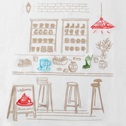 プリント×刺繡Tシャツ(ビッグシルエット)