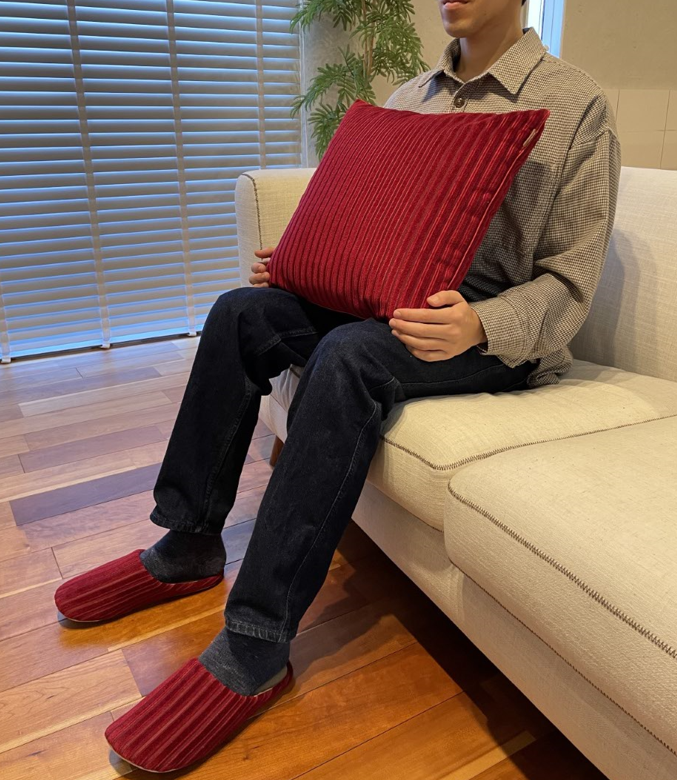 ソファー柄クッション