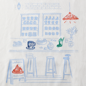 プリント×刺繡Tシャツ(スタンダードシルエット)