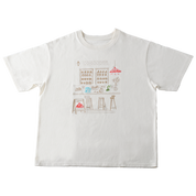 プリント×刺繡Tシャツ(スタンダードシルエット)