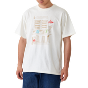 プリント×刺繡Tシャツ(スタンダードシルエット)