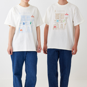 プリント×刺繡Tシャツ(スタンダードシルエット)